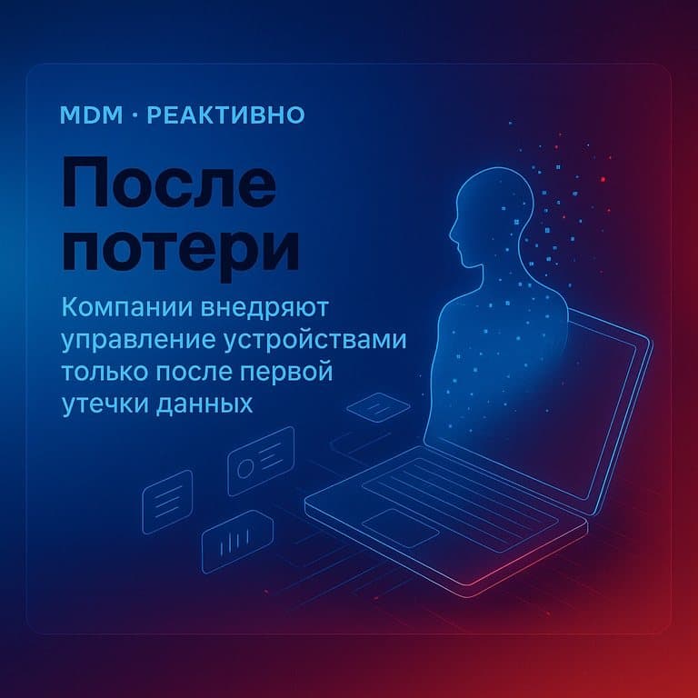 Обложка поста про управление устройствами (MDM) в том же стиле